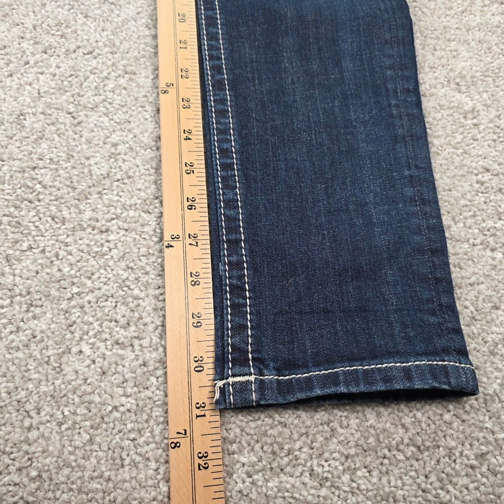 Miss Me Signature Skinny Jeans Dark Wash Embellished Studded JP816552 Size 28 - Picture 6 of 11